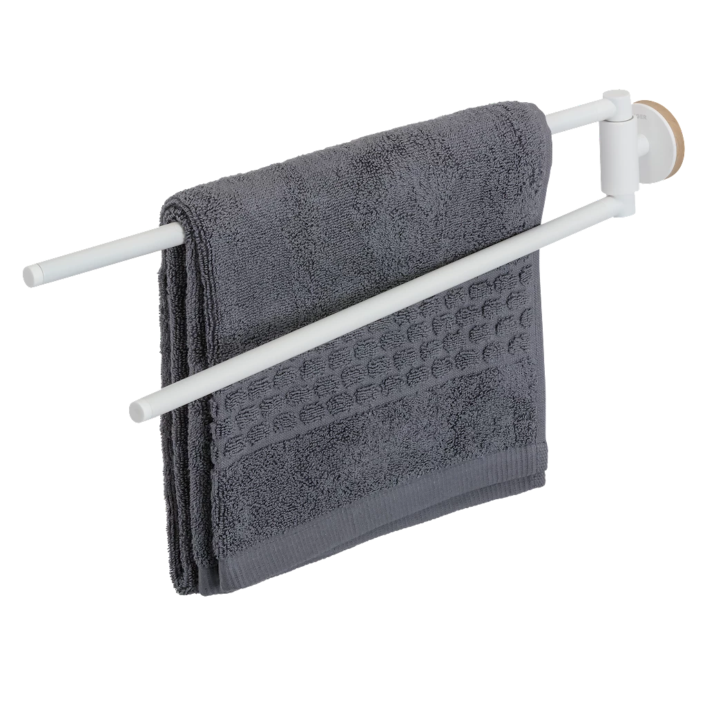 Tiger Urban håndklestang 2-armet, hvit matt Tiger Urban håndklestang 2-armet, hvit matt